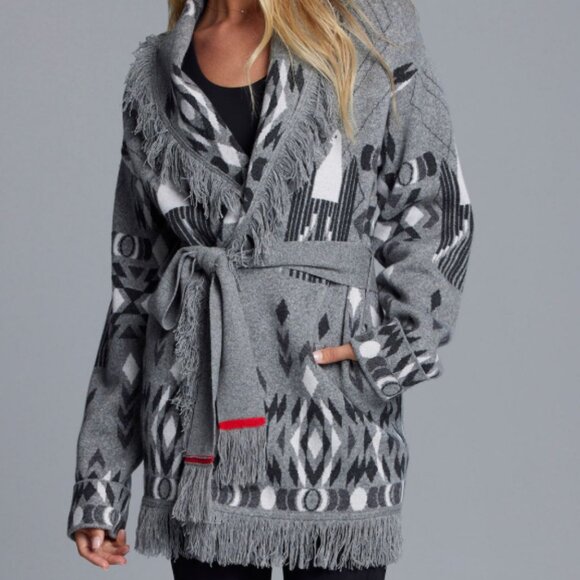 NEW Greyson LUXORY  70% wool, 30% cashmere, Belted Cardigan $530 RETAIL 2510 - Picture 2 of 6